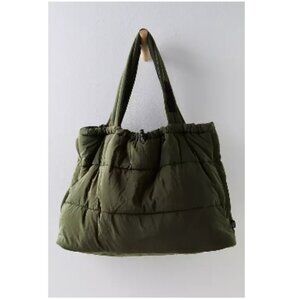 Free People Movement Cool and Cozy Tote-Color: Olive